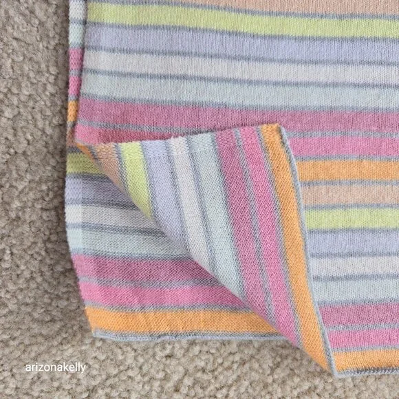 GAP Silk Knit Striped Balaclava Scarf Wrap - Picture 6 of 10